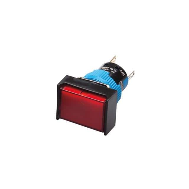 K16-232-R 16MM SWITCH PUSH RECT DPDT RED