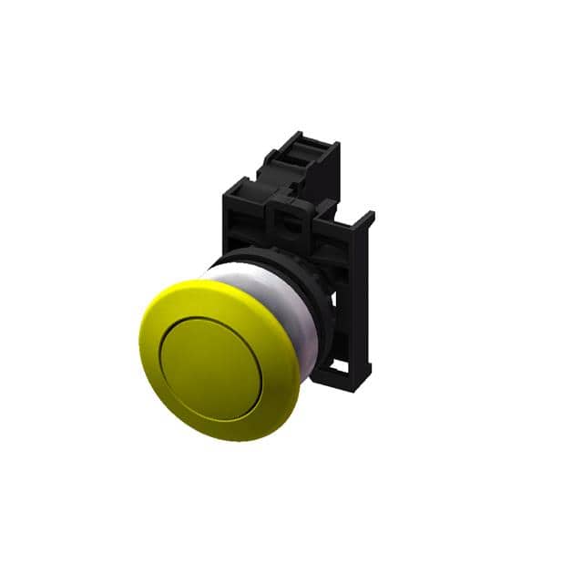 M22MP-ASF01-Y MUSHRM PB-ALT-1B-YELLOW