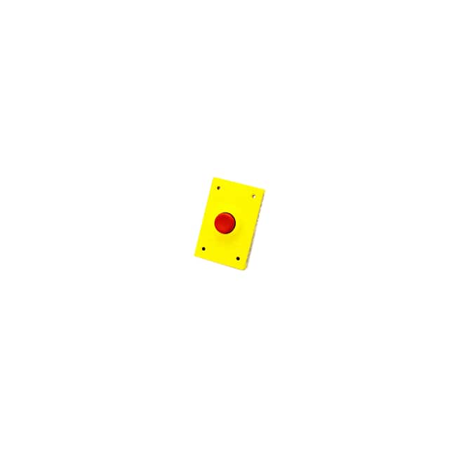 00294-002 1" PLASTIC PLUNGER SWITCH RED