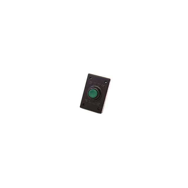 00294-003 1" PLASTIC PLUNGER SWITCH GREEN