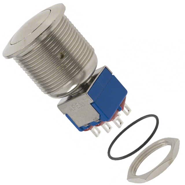 AV19820KMZQK SWITCH PUSHBUTTON DPDT 6A 125V