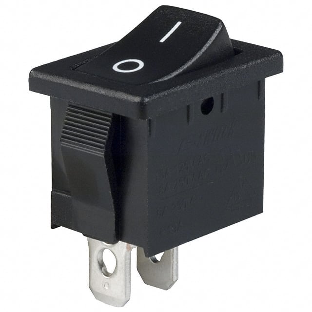 R1966ABLKBLKFF SWITCH ROCKER SPST 15A 125V