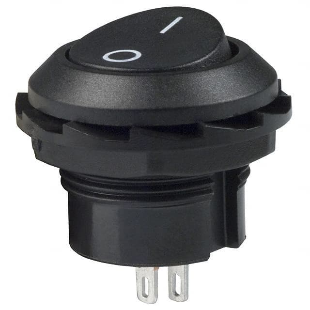 RR3130ABLKBLKFS SWITCH ROCKER SPST 10A 125V