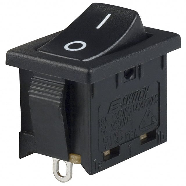 R1966ABLKBLKFS SWITCH ROCKER SPST 15A 125V