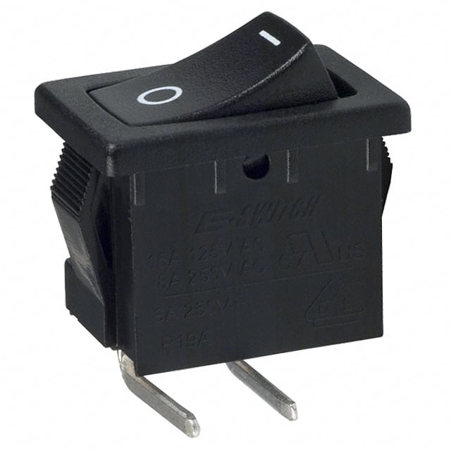 R1966ABLKBLKGR SWITCH ROCKER SPST 15A 125V
