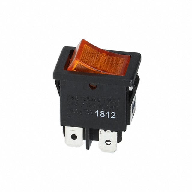 RA812C1000-127 SWITCH ROCKER DPST 16A 125V