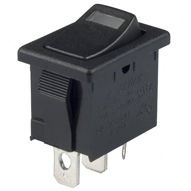 R1966ABLKBLKEFRED SWITCH ROCKER SPST 15A 125V