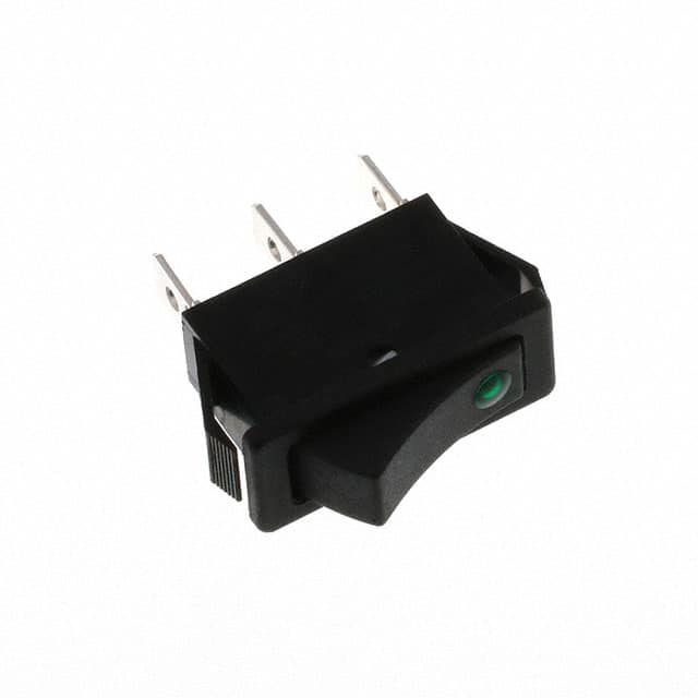 R4BBLKBLKGRNEF3 SWITCH ROCKER SPST 20A 125V