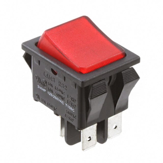 RB242D1000-116 SWITCH ROCKER DPST 20A 125V