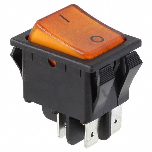 RB242D1011-127 SWITCH ROCKER DPST 20A 125V