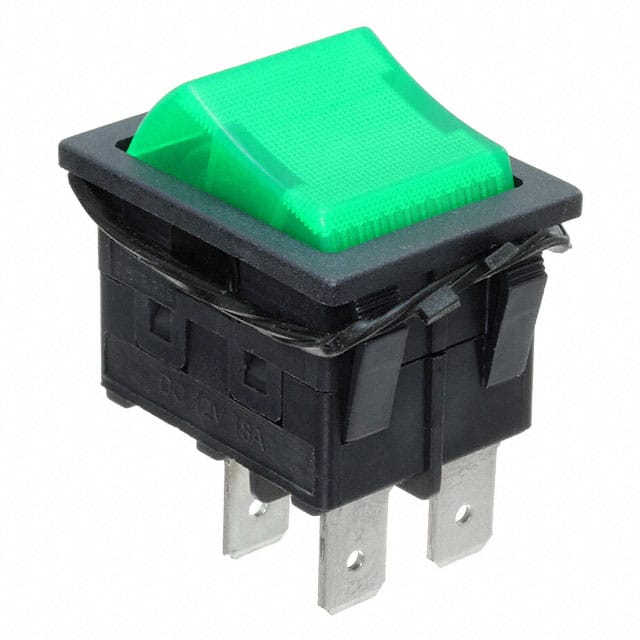 RBW2ABLKGILEF3 SWITCH ROCKER DPST 18A 125V