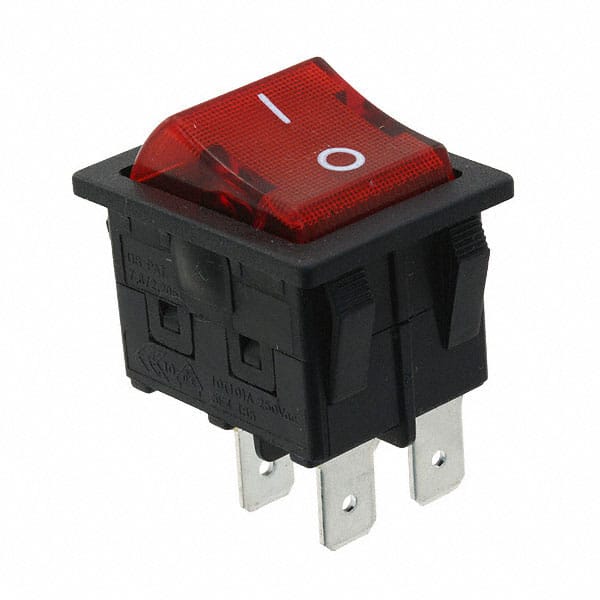 RBW2ABLKRILFF3 SWITCH ROCKER DPST 18A 125V