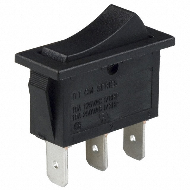 CM101J12S205QA SWITCH ROCKER SPDT 16A 125V