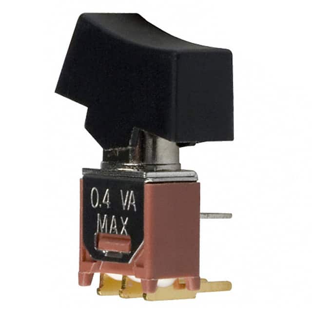 400MSP1R6BLKM6RE SWITCH ROCKER SPDT 0.4VA 20V