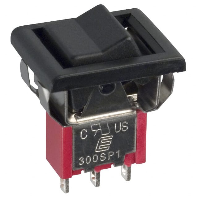 300SP1R6BLKM1QEBLK SWITCH ROCKER SPDT 5A 120V