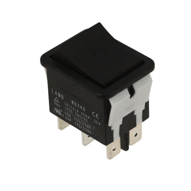 WB246D1100 SWITCH ROCKER DPDT 20A 125V