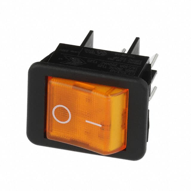 C1353ABBA3XCR1 DPST ROCKER SWITCH