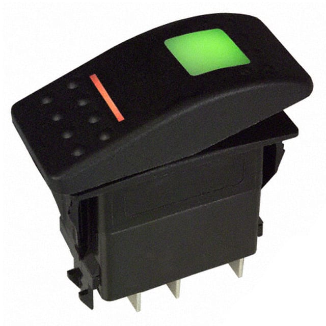 V2D2GHNB-AAC00-000 SWITCH ROCKER SPST-NO 20A 12V