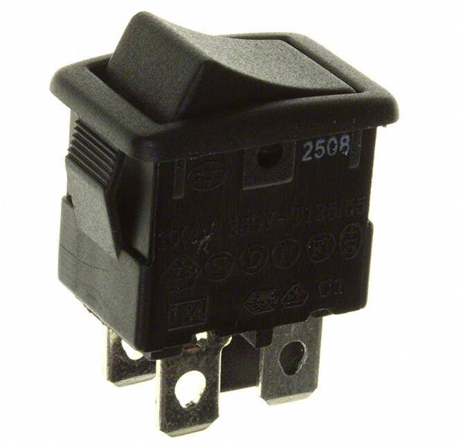 MR210C2NBB SWITCH ROCKER DPST 10A 125V