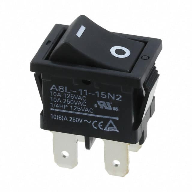 A8L1115N6 SWITCH ROCKER SPST 10A 125V