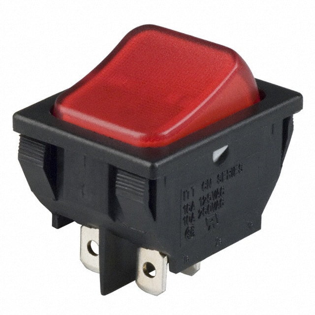CN202J3RS215Q7 SWITCH ROCKER DPST 16A 125V