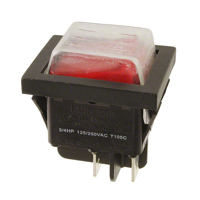 RB242D1021-116/ACC-F02-1 SWITCH ROCKER DPST 20A 125V