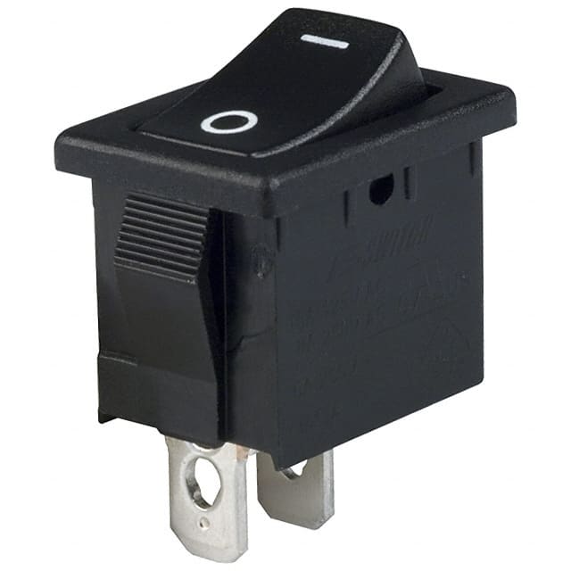 R1966ABLKBLKGF SWITCH ROCKER SPST 15A 125V