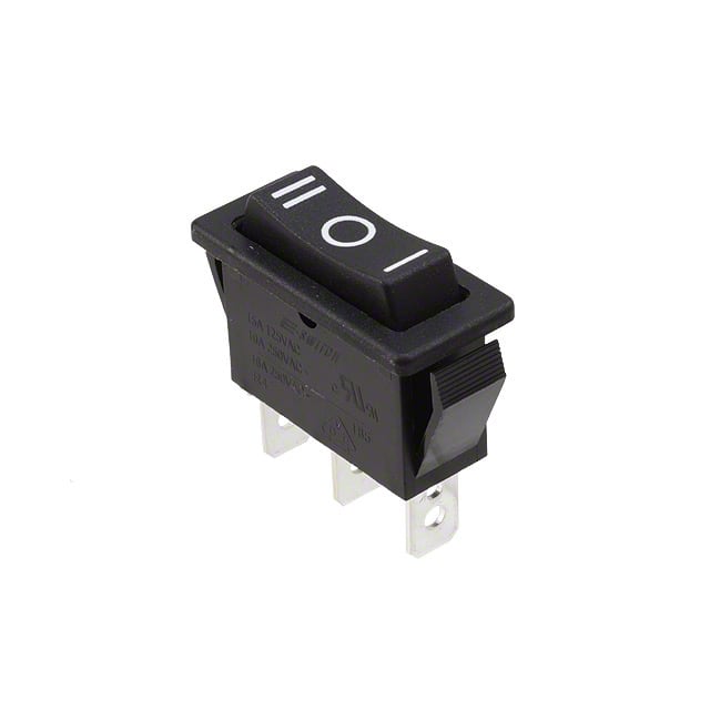 R4DBLKBLKBF0 SWITCH ROCKER SPDT 15A 125V