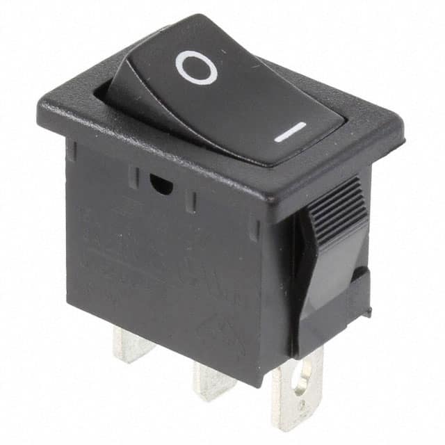 R1966CBLKBLKGF SWITCH ROCKER SPDT 15A 125V