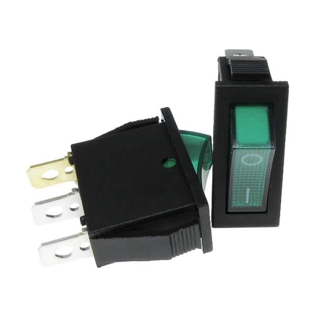 SW-R1-1A-E-LG13-0 MEDIUM ROCKER SWITCH, QUICK CONN
