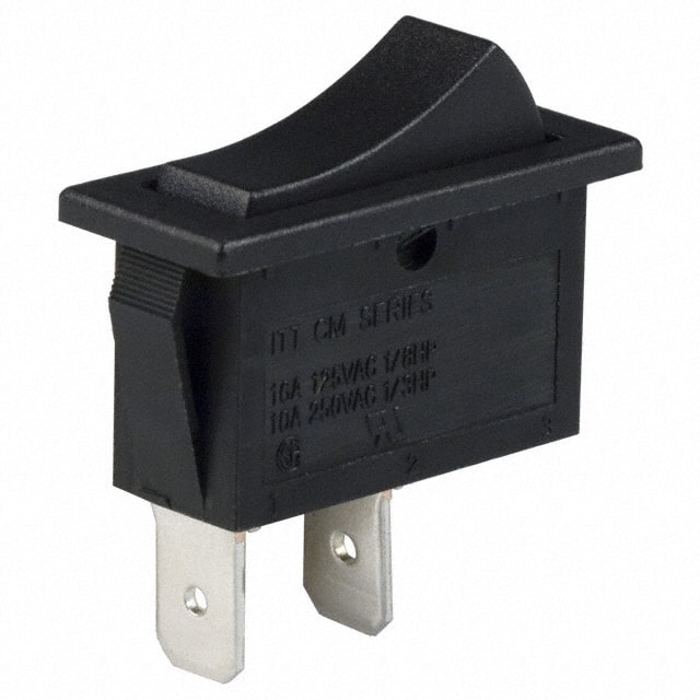 CM102J12S205QA SWITCH ROCKER SPST 16A 125V