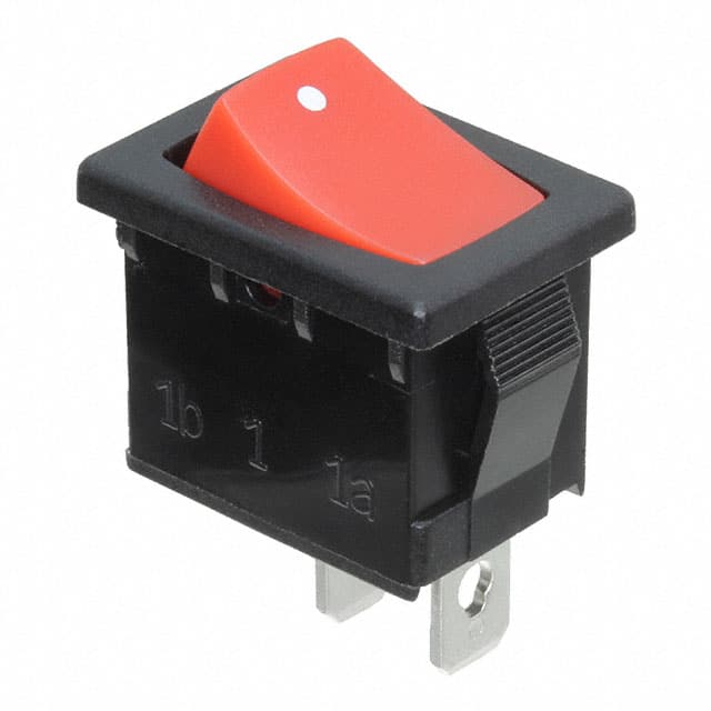 R1966FBLKREDAF SWITCH ROCKER SPST-NO 15A 125V