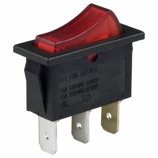 CM102J3RS205QA7 SWITCH ROCKER SPST 16A 125V