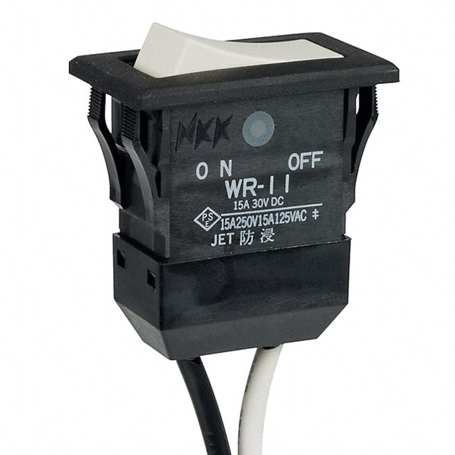 WR11BL/U SWITCH ROCKER SPST 15A 125V