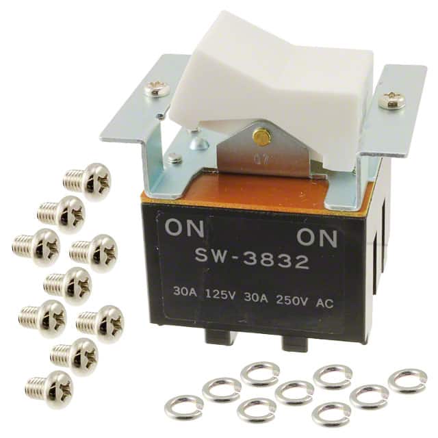 SW3832/UC SWITCH ROCKER 3PDT 30A 125V