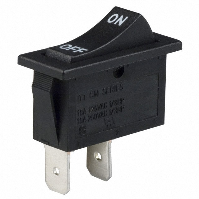 CM102J12S205DQA SWITCH ROCKER SPST 16A 125V