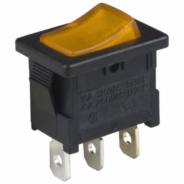 DA102J3AS215QF7 SWITCH ROCKER SPST 16A 125V