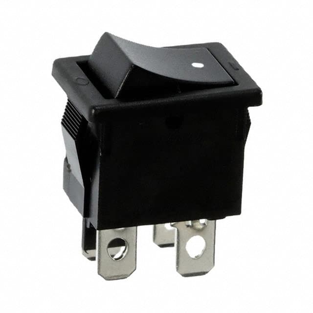 R1973BBLKBLKAF0 SWITCH ROCKER DPST 9A 125V