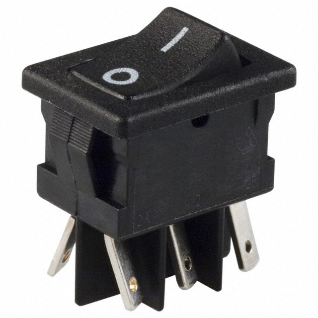 DM61J12S205PQ SWITCH ROCKER DPDT 10A 125V