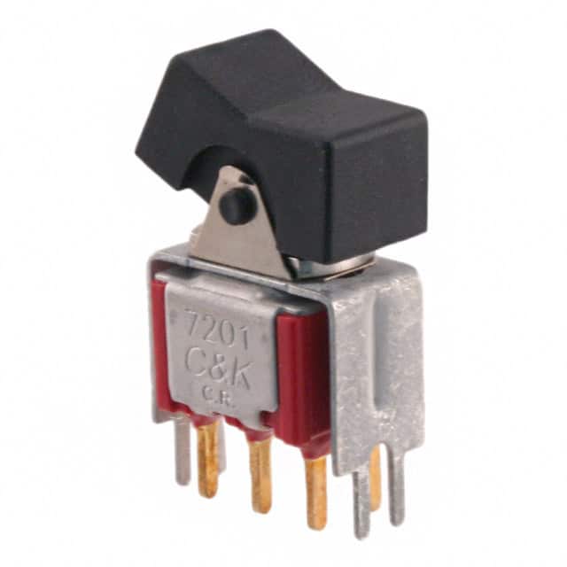7201J1V3BE2 SWITCH ROCKER DPDT 0.4VA 20V