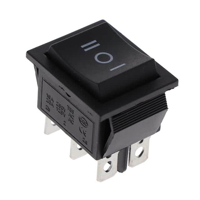 SW-R1-4E-E-6-0 MEDIUM ROCKER SWITCH, QUICK CONN