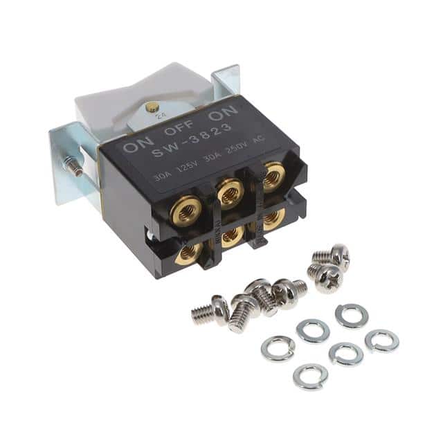 SW3823 SWITCH ROCKER DPDT 30A 125V