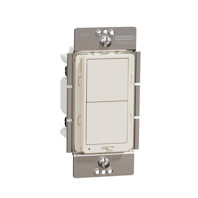 SQR22601LA RCKR DUAL-LD DIMMER 600W RESI SN