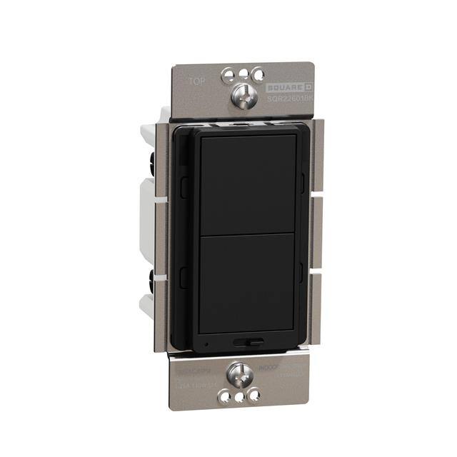 SQR22601BK RCKR DUAL-LD DIMMER 600W RESI SN