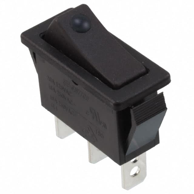 R4BBLKBLKGRNEF1 SWITCH ROCKER SPST 20A 125V
