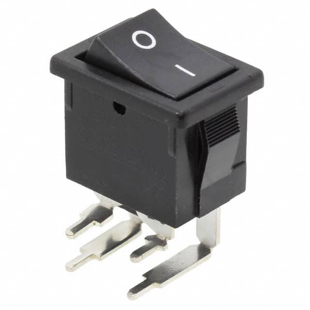 R1973BBLKBLKFR0 SWITCH ROCKER DPST 9A 125V