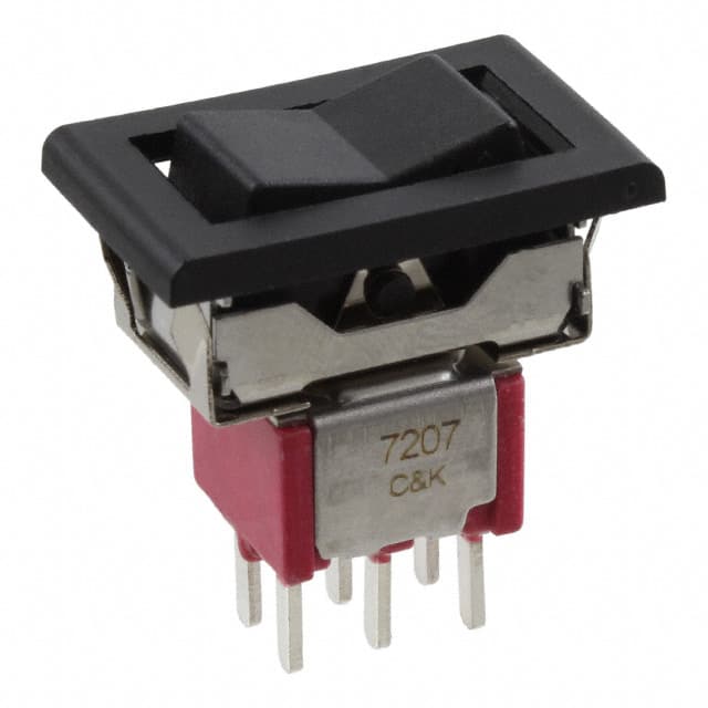 7207J16Z3QE22 SWITCH ROCKER DPDT 5A 120V