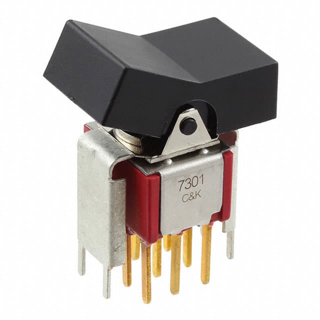 7301J3V7GE2 SWITCH ROCKER 3PDT 5A 120V