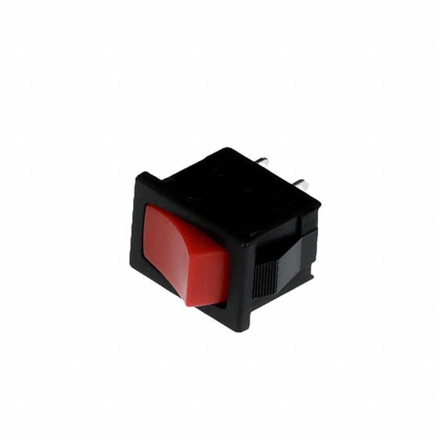 R1966ABLKREDEF SWITCH ROCKER SPST 15A 125V