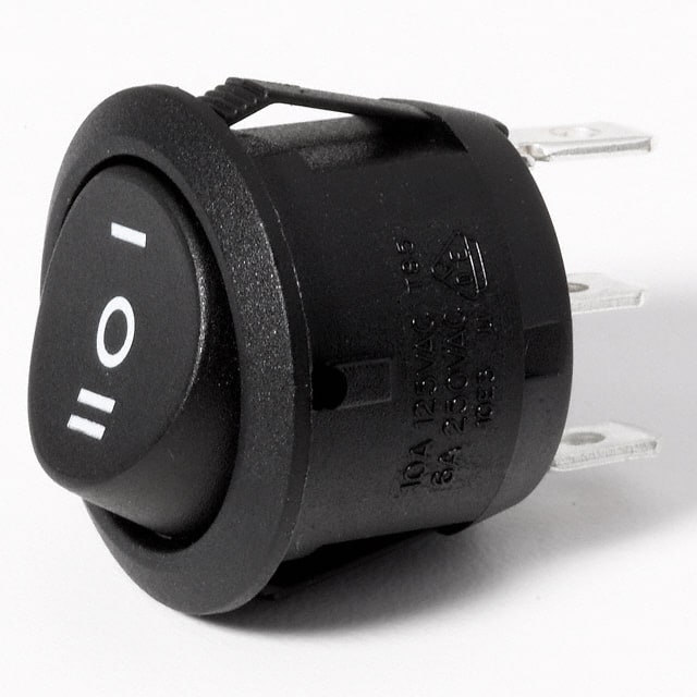 RR3112DBLKBLKNEFO SWITCH ROCKER SPDT 16A 125V